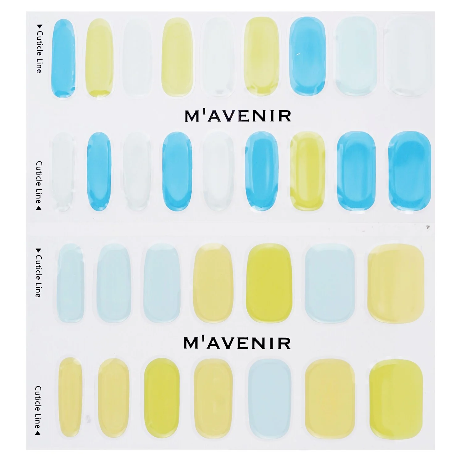 Mavenir Nail Sticker (Assorted Colour) - # Spring Step Nail  32pcs - Olabens