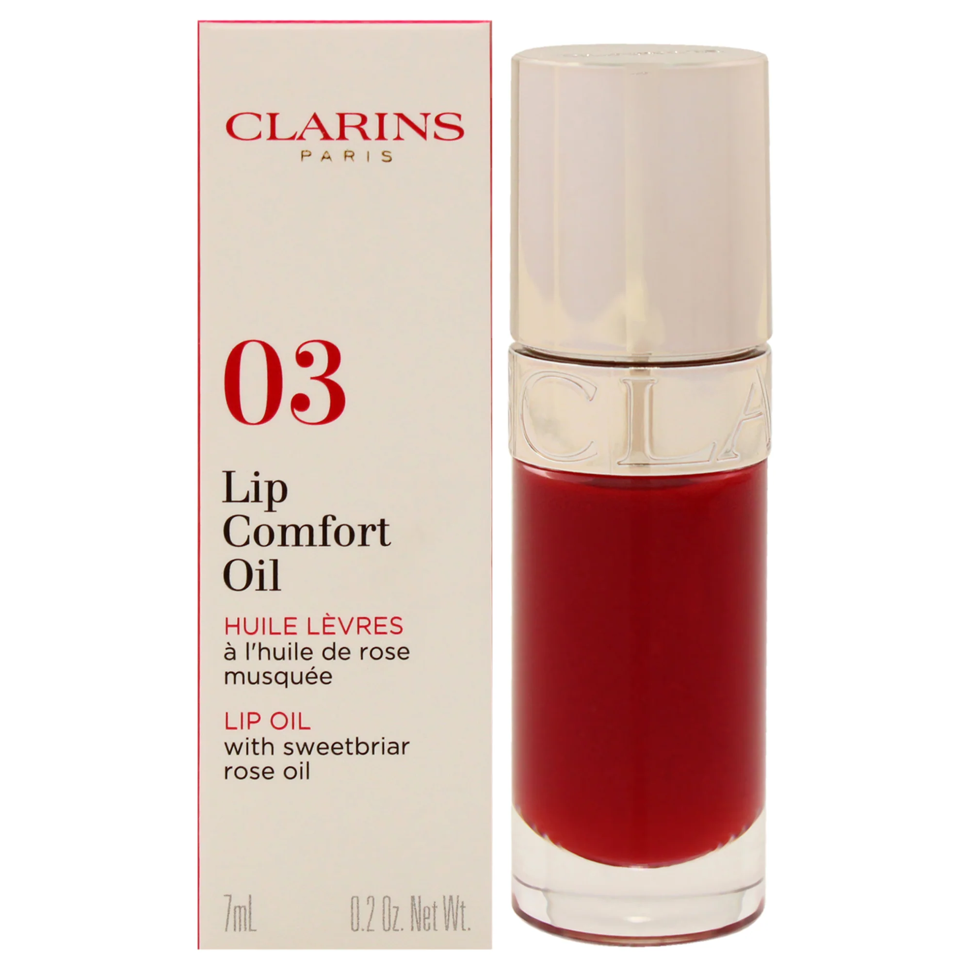 Clarins Lip Comfort Oil - 03 Cherry by Clarins for Women - 0.2 oz Lip Oil - Olabens