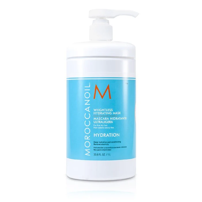 Moroccanoil Weightless Hydrating Mask (For Fine Dry Hair) 1000ml/33.8oz - Olabens