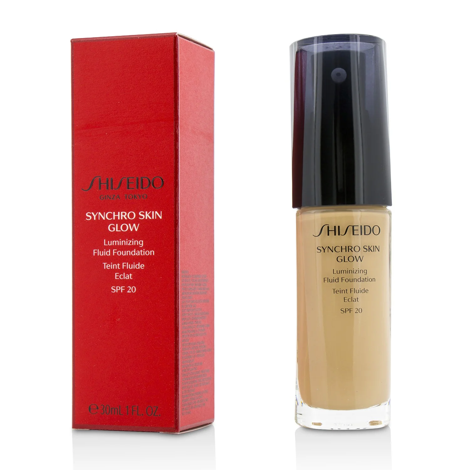 Shiseido Synchro Skin Glow Luminizing Fluid Foundation SPF 20 - # Neutral 2  30ml/1oz - Olabens