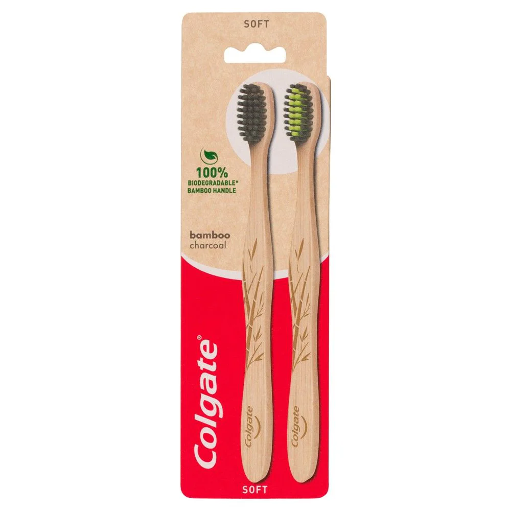 Colgate Toothbrush Bamboo 2 Pack - Olabens