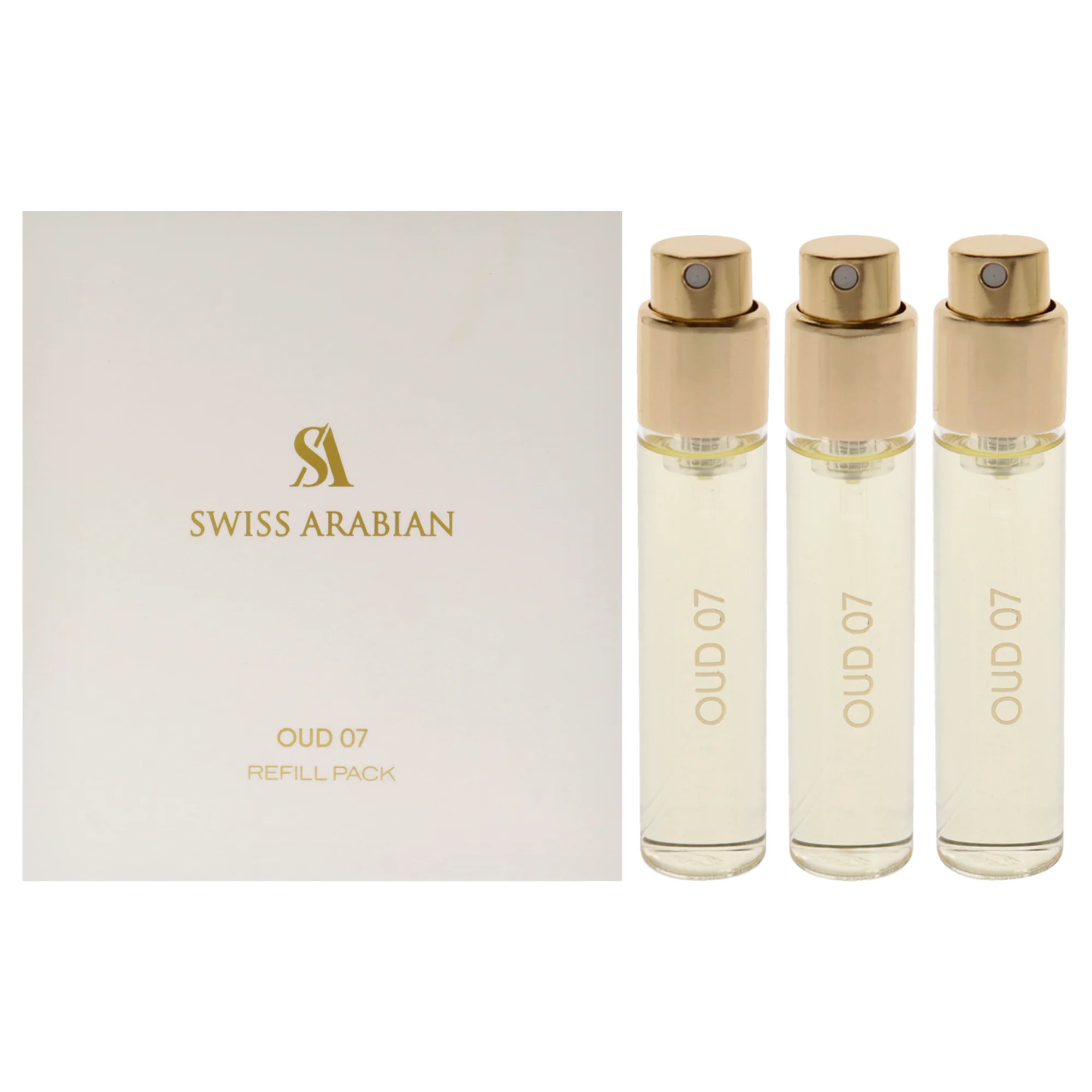 Oud 07 by Swiss Arabian for Unisex - 3 Pc Mini Gift Set 3 x 1oz EDP Spray (Refill) - Olabens