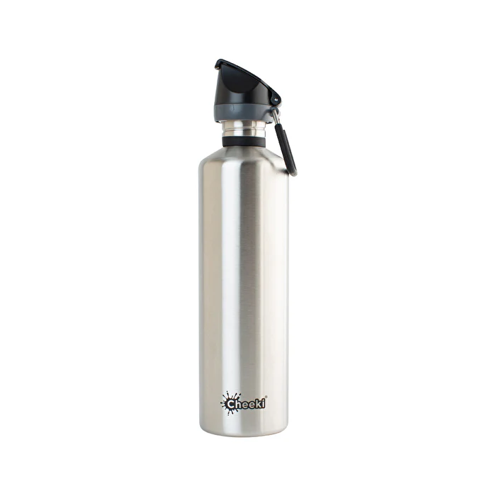 Cheeki Insulated Bottle Classic Silver (Large) 1000ml - Olabens