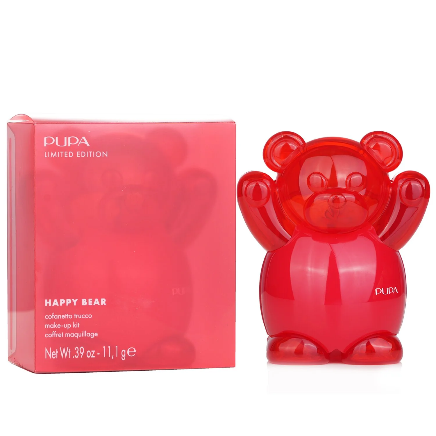 Pupa Happy Bear Make Up Kit Limited Edition - # 003 Red  11.1g/0.39oz - Olabens