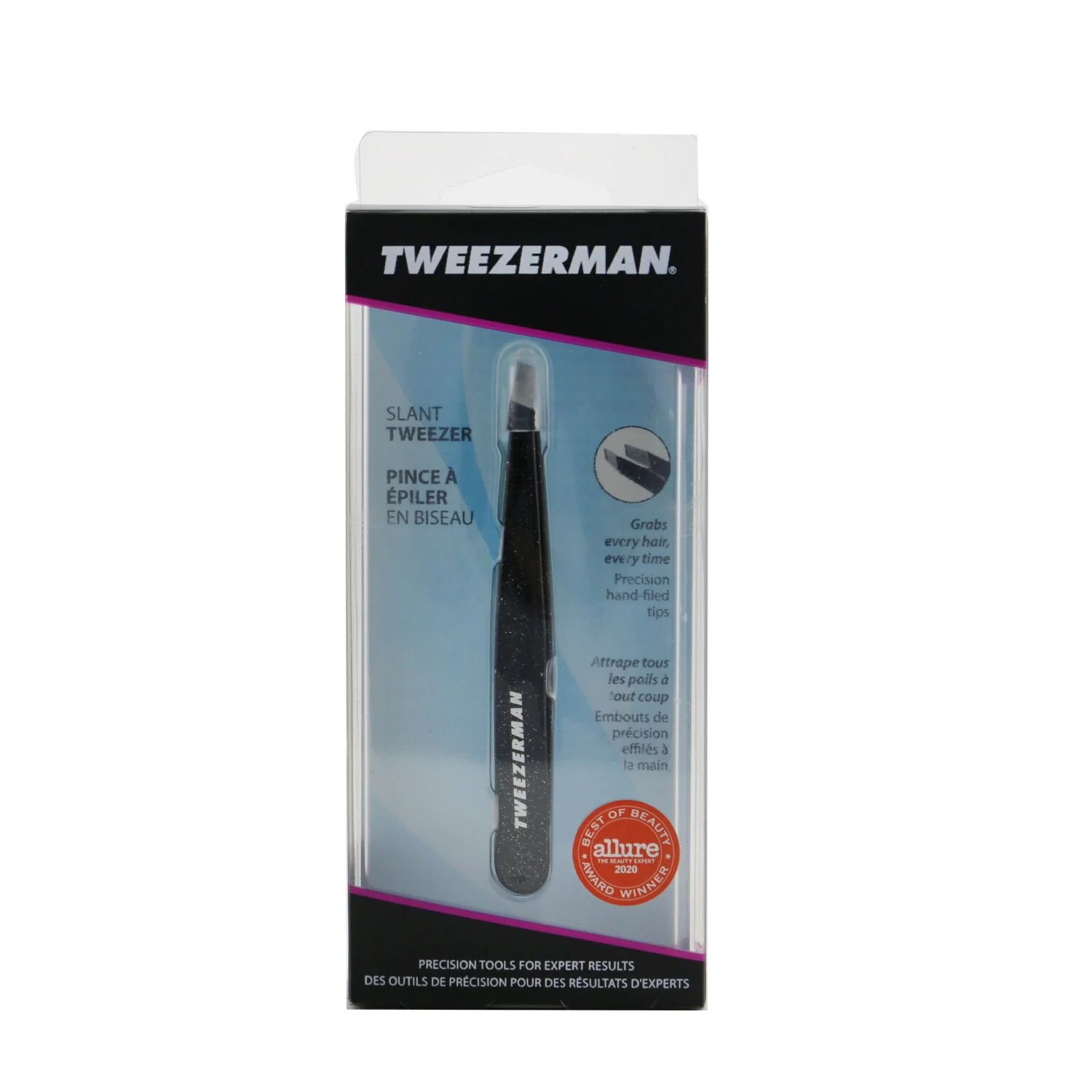 Tweezerman Slant Tweezer - Dusted Onyx - Olabens