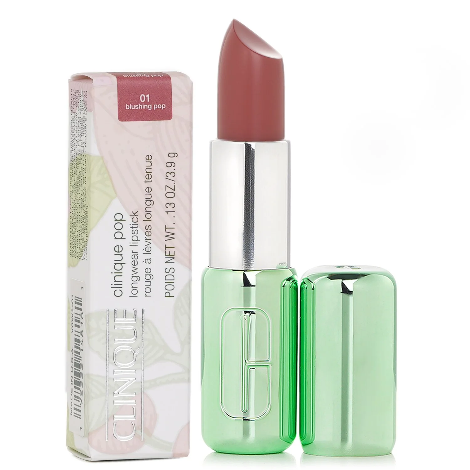 Clinique Pop Longwear Lipstick Matte - # 01 Blushing Pop  3.9g/0.13oz - Olabens