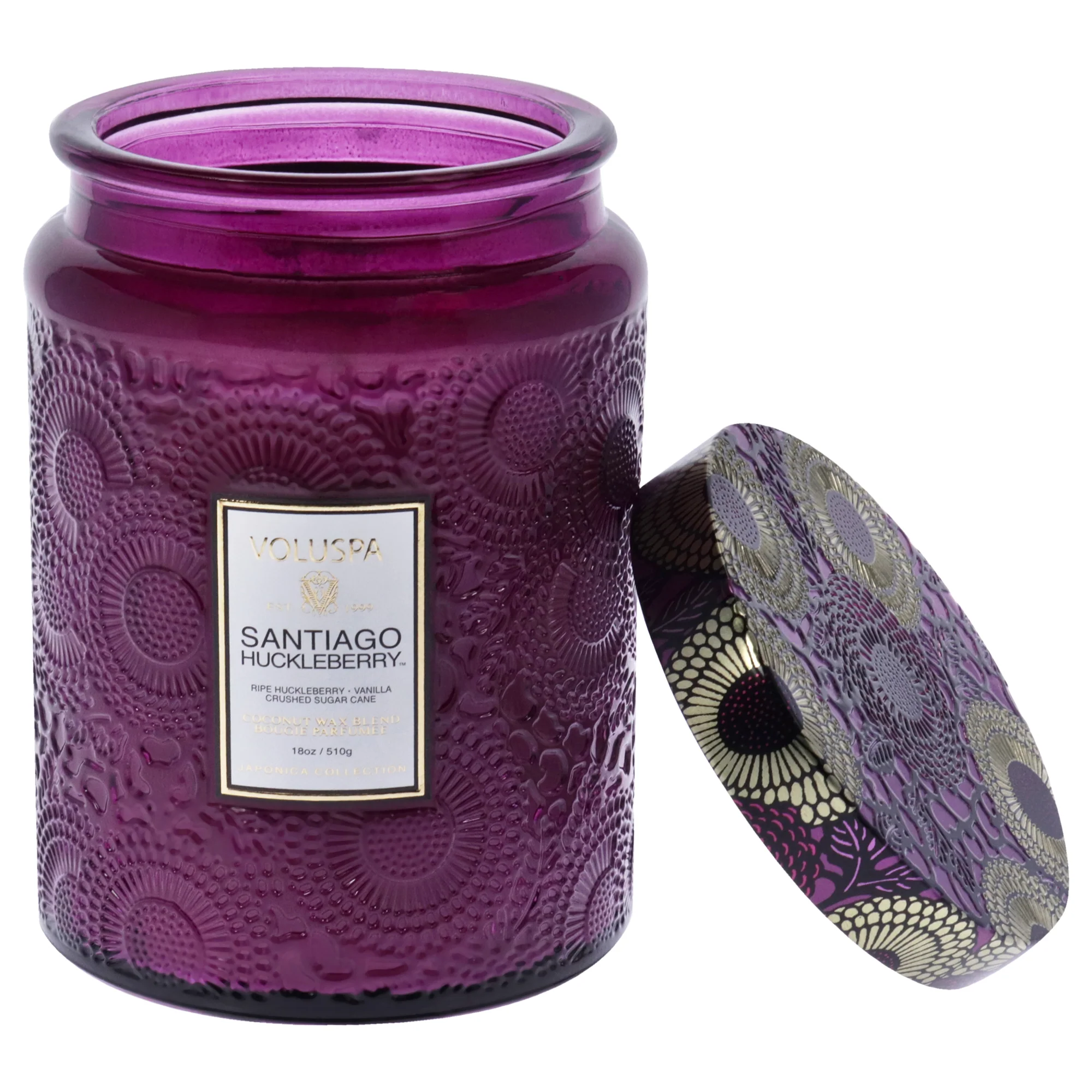 Santiago Huckleberry - Larger by Voluspa for Unisex - 18 oz Candle - Olabens