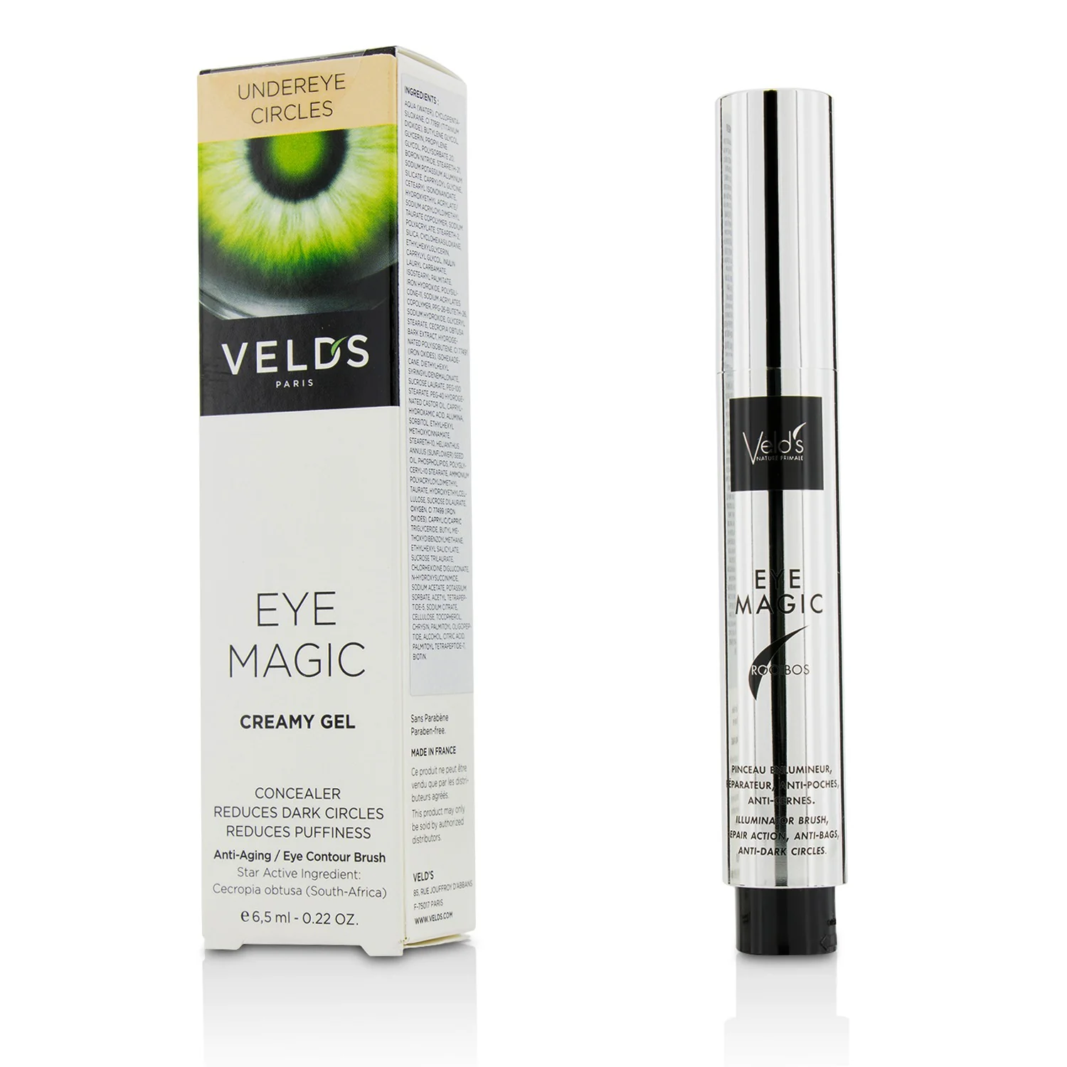 Veld's Eye Magic Creamy Gel - Anti-Aging Undereye Circles Eye Contour Brush  6.5ml/0.22oz - Olabens