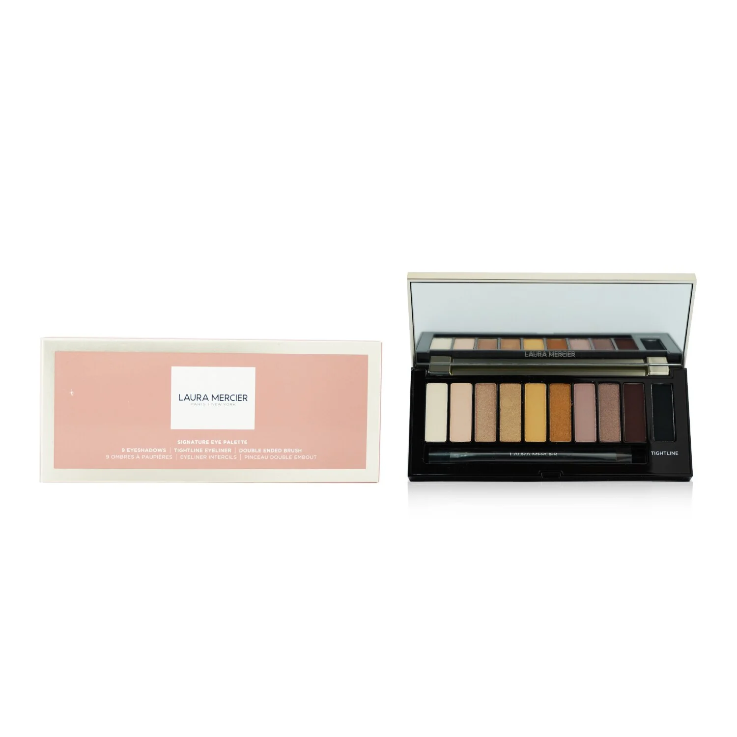 Laura Mercier Signature Eye Palette (9x Eye Colour, 1x Eyeliner, 1x Brush)  10x1g/0.35oz - Olabens