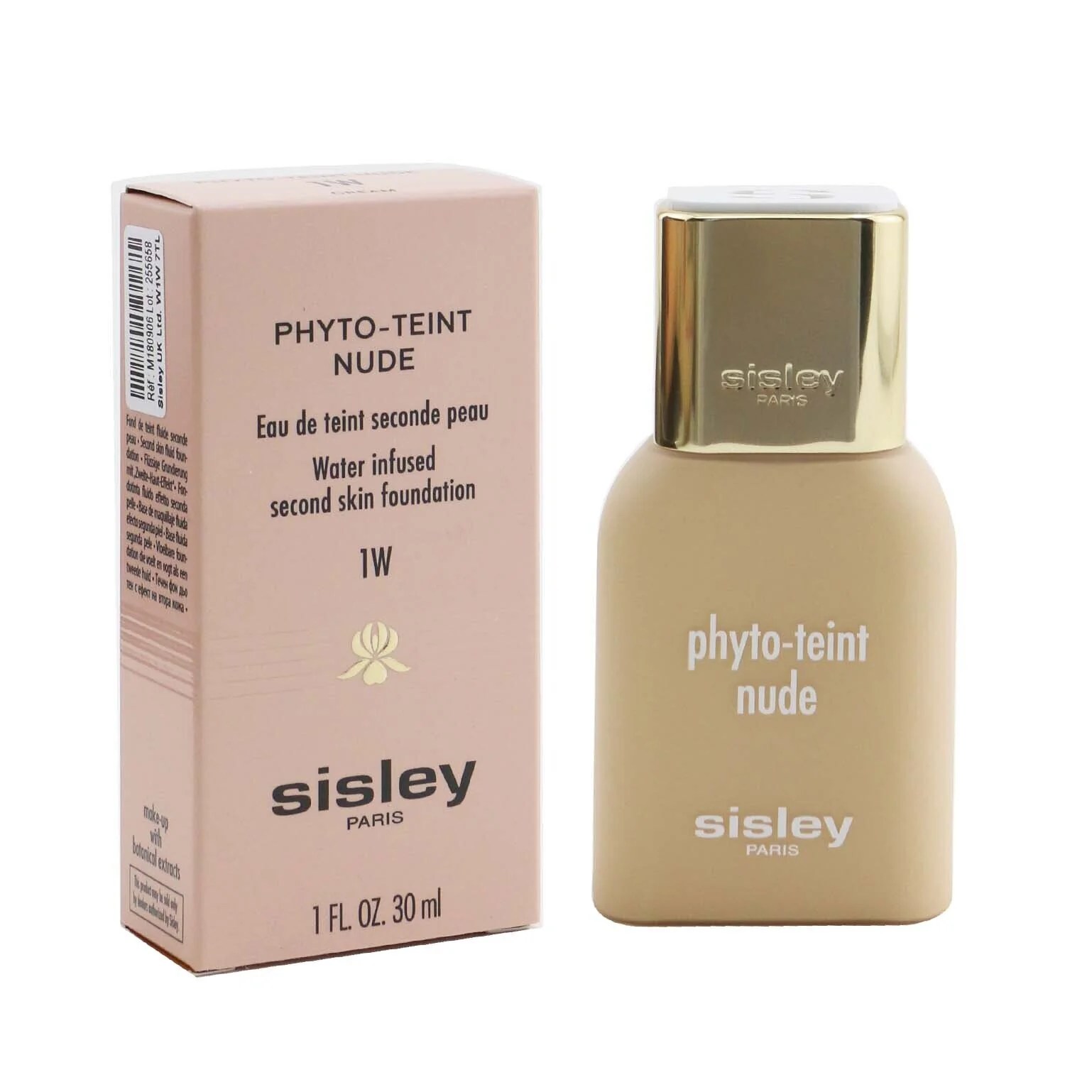 Sisley Phyto Teint Nude Water Infused Second Skin Foundation - # 1W Cream  30ml/1oz - Olabens