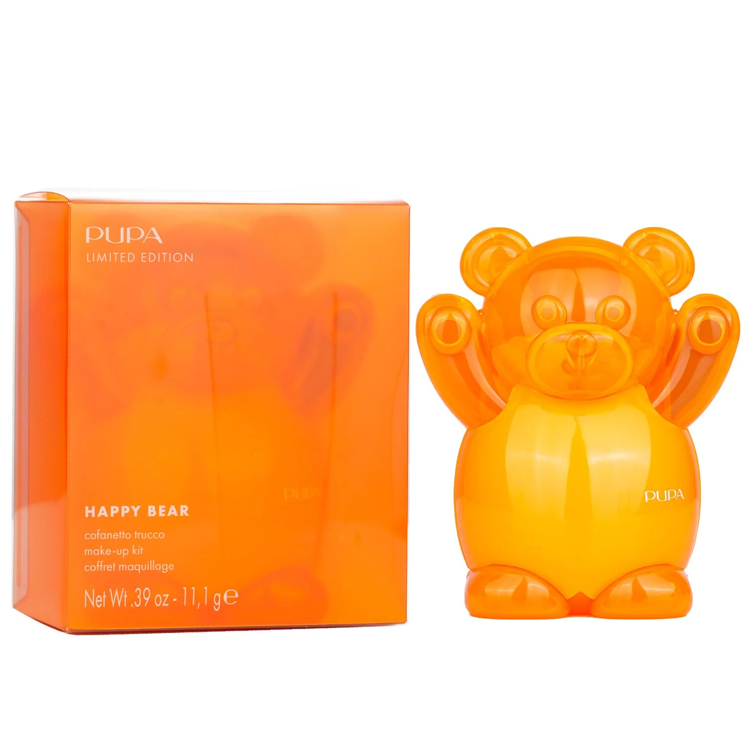 Pupa Happy Bear Make Up Kit Limited Edition - # 004 Orange  11.1g/0.39oz - Olabens