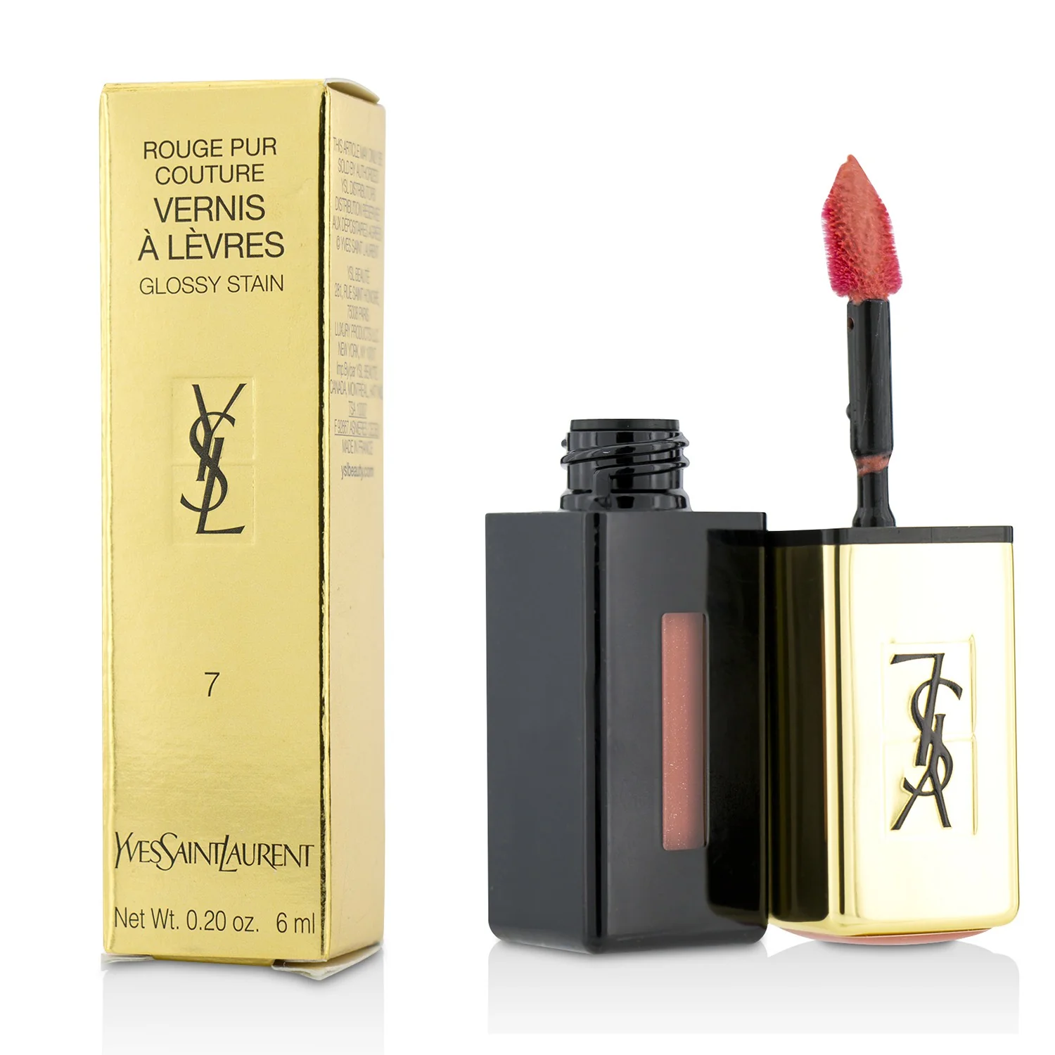 Yves Saint Laurent Rouge Pur Couture Vernis a Levres Glossy Stain - # 5 Rouge Vintage  6ml/0.2oz - Olabens