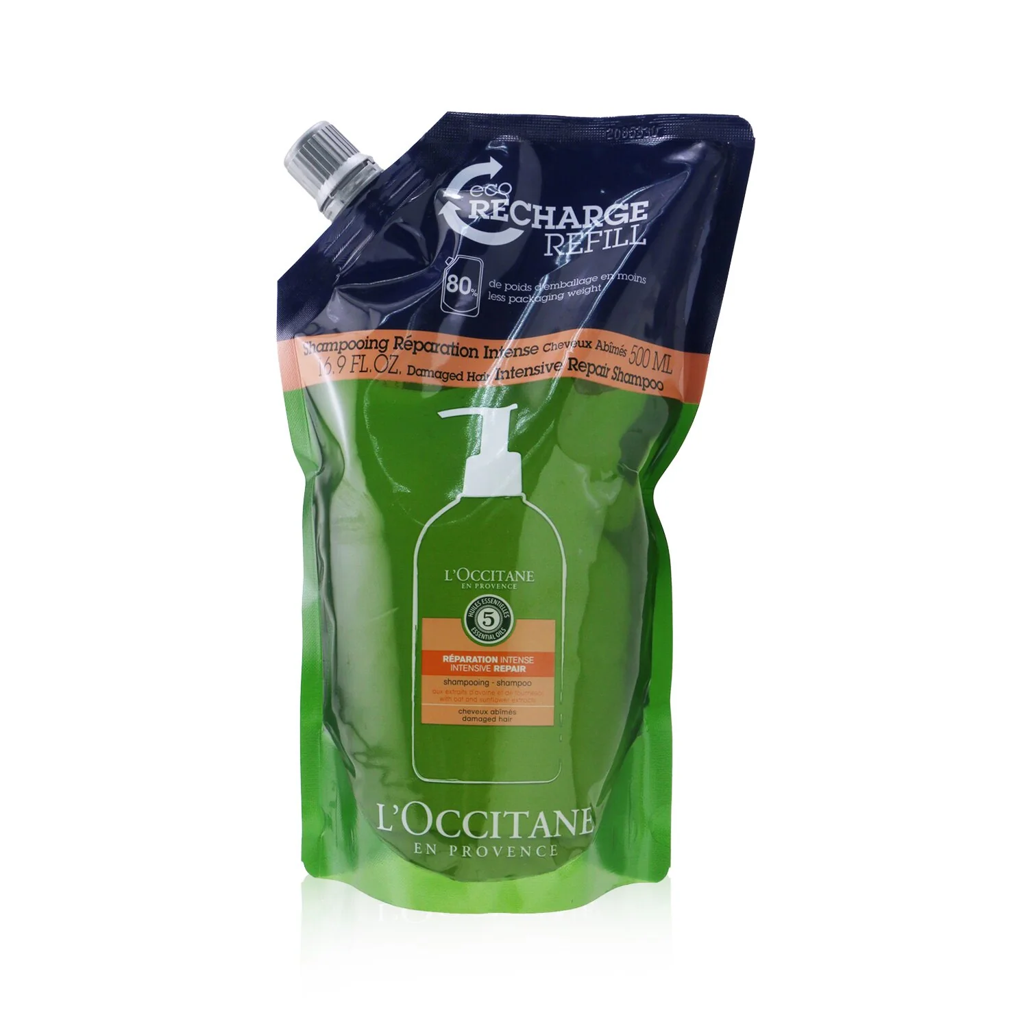 L'Occitane Aromachologie Intensive Repair Shampoo - Damaged Hair (Eco-Refill)  500ml/16.9oz - Olabens