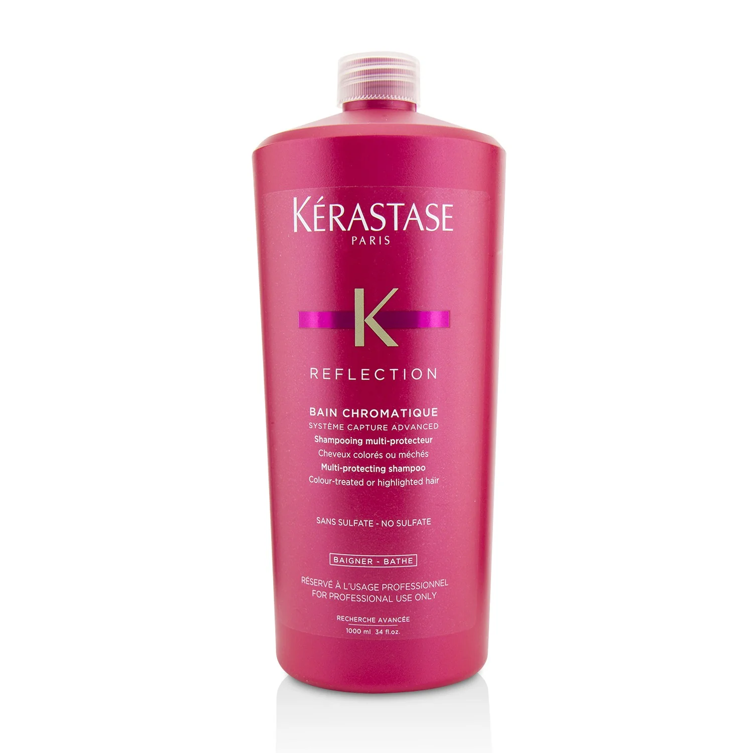 Kerastase Reflection Bain Chromatique Sulfate-Free Multi-Protecting Shampoo (Colour-Treated or Highlighted Hair)  1000ml/34oz - Olabens