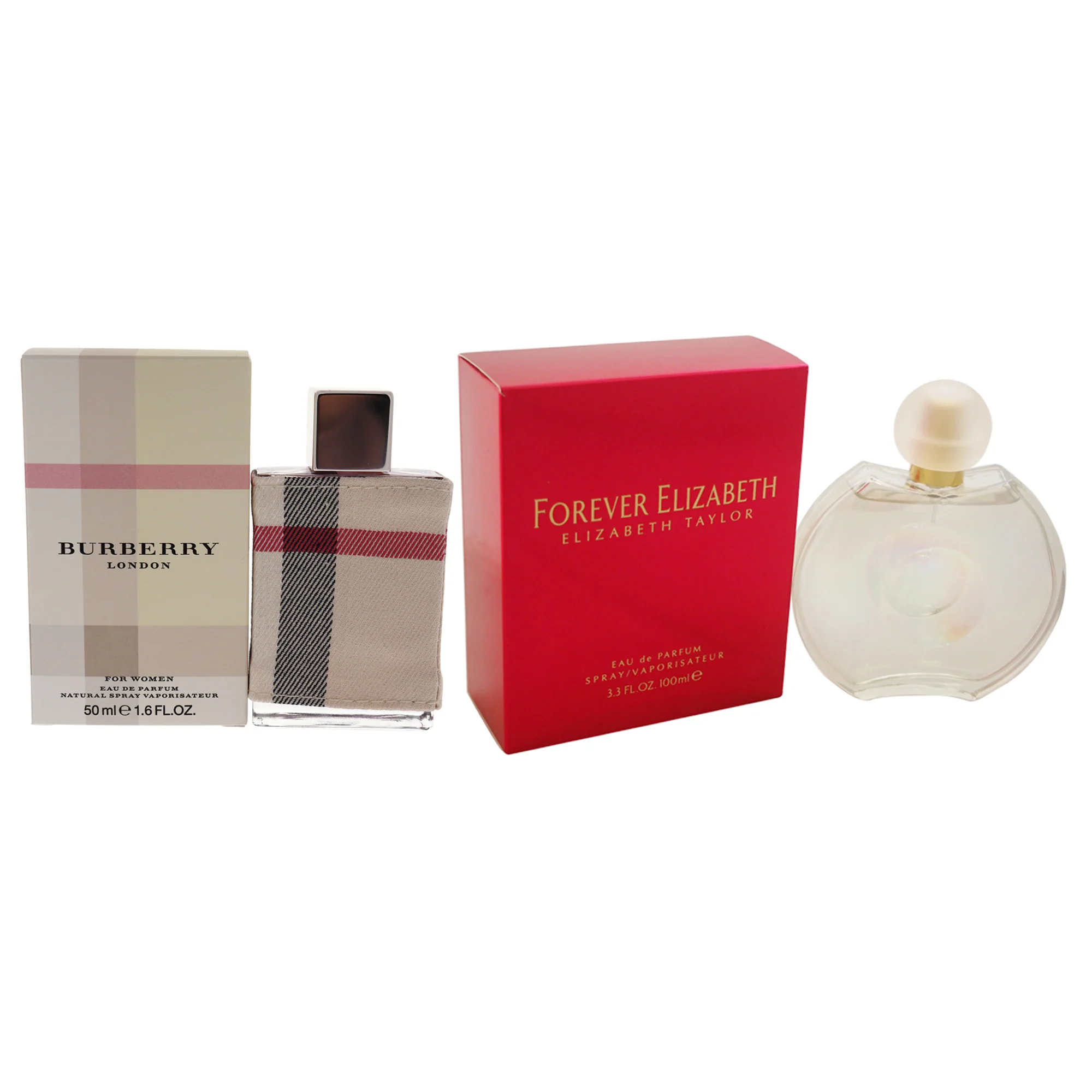 Various Designers Forever Elizabeth and Burberry London Kit by Various Designers for Women - 2 Pc Kit 3.3oz EDP Spray, 1.6oz EDP Spray - Olabens