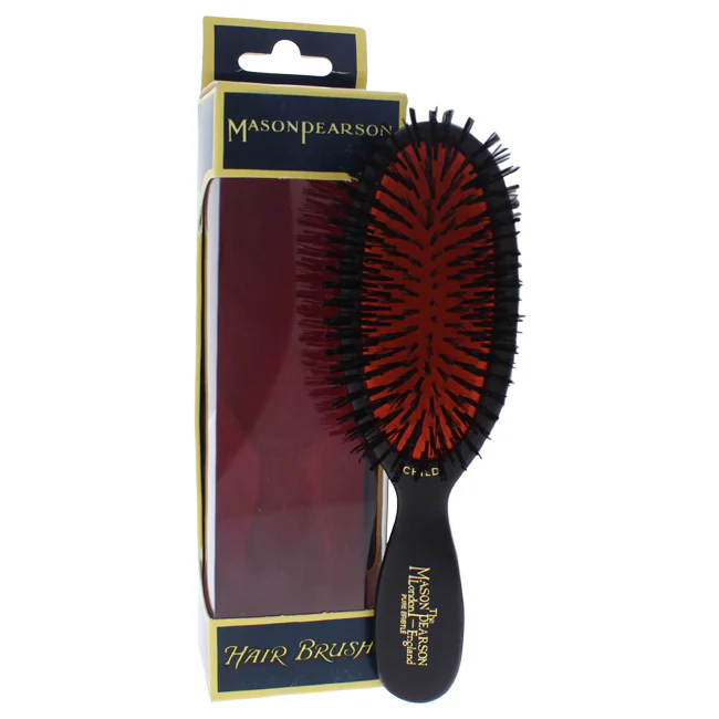 Child Pure Bristle Brush - CB4 Dark by Mason Pearson for Unisex - 1 Pc Hair Brush - Olabens