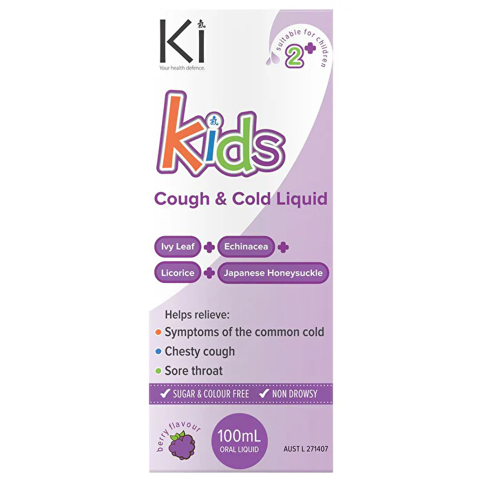 Martin & Pleasance Ki Kids Cough & Cold Oral Liquid 100ml - Olabens
