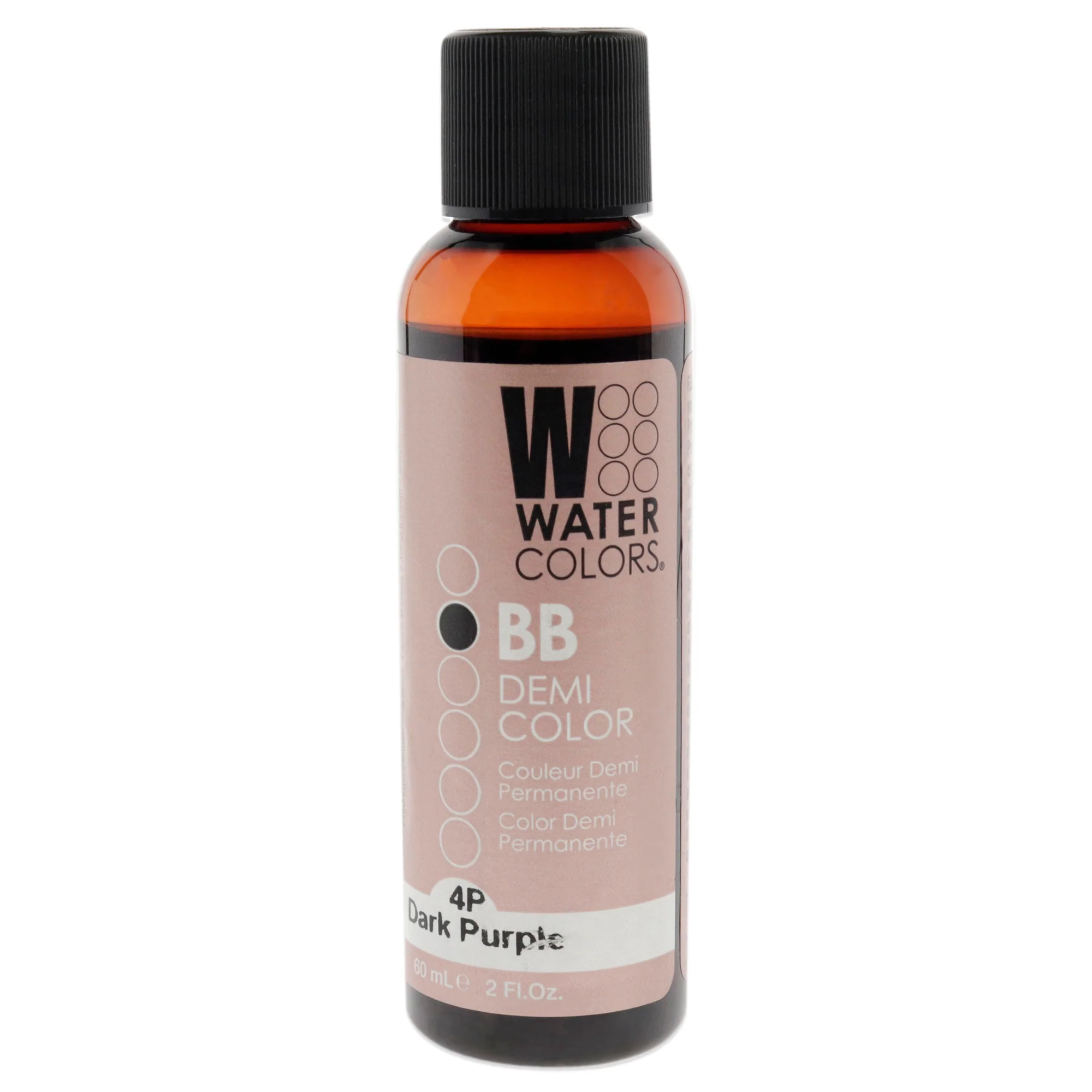 Watercolors BB Demi-Permanent Hair Color - 4P Dark Purple by Tressa for Unisex - 2 oz Hair Color - Olabens