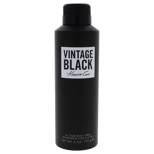 Vintage Black by Kenneth Cole for Men - 6 oz Body Spray - Olabens