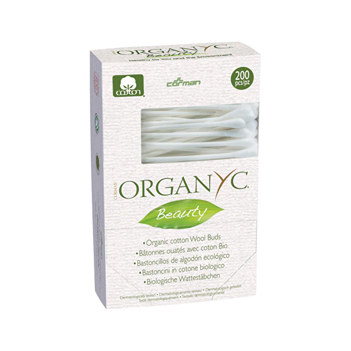 Organyc Beauty Organic Cotton Wool Buds x 200 Pack - Olabens