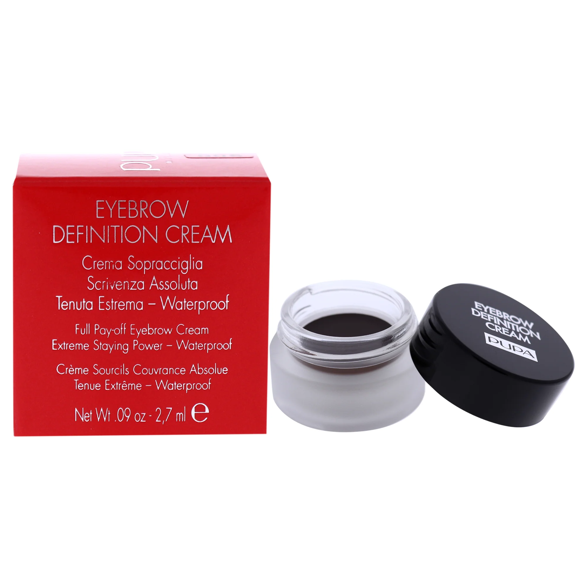 Pupa Milano Eyebrow Definition Cream - 005 True Ebony by Pupa Milano for Women - 0.09 oz Eyebrow Cream - Olabens