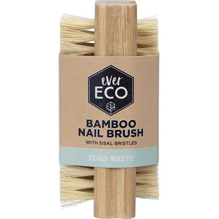 Ever Eco Bamboo Nail Brush Sisal Bristles - Olabens