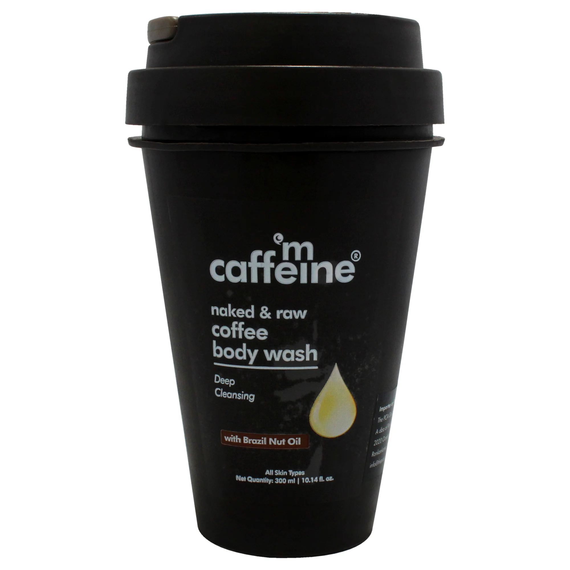 mCaffeine Naked and Raw Coffee Body Wash - Brazil Nut Oil by mCaffeine for Unisex - 10.14 oz Body Wash - Olabens