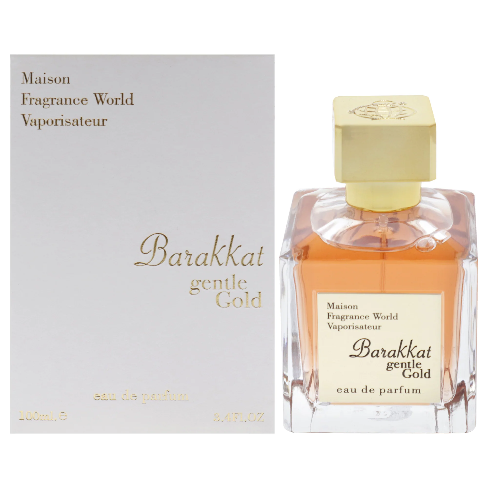Fragrance World Maison Barakkat Gentle Gold by Fragrance World for Unisex - 3.4 oz EDP Spray - Olabens