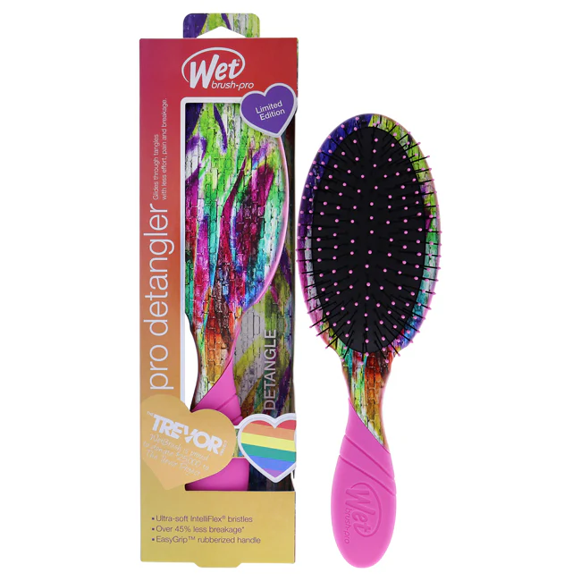 Wet Brush Pro Detangler Love is Love Brush - Pink Brick by Wet Brush for Unisex - 1 Pc Hair Brush - Olabens