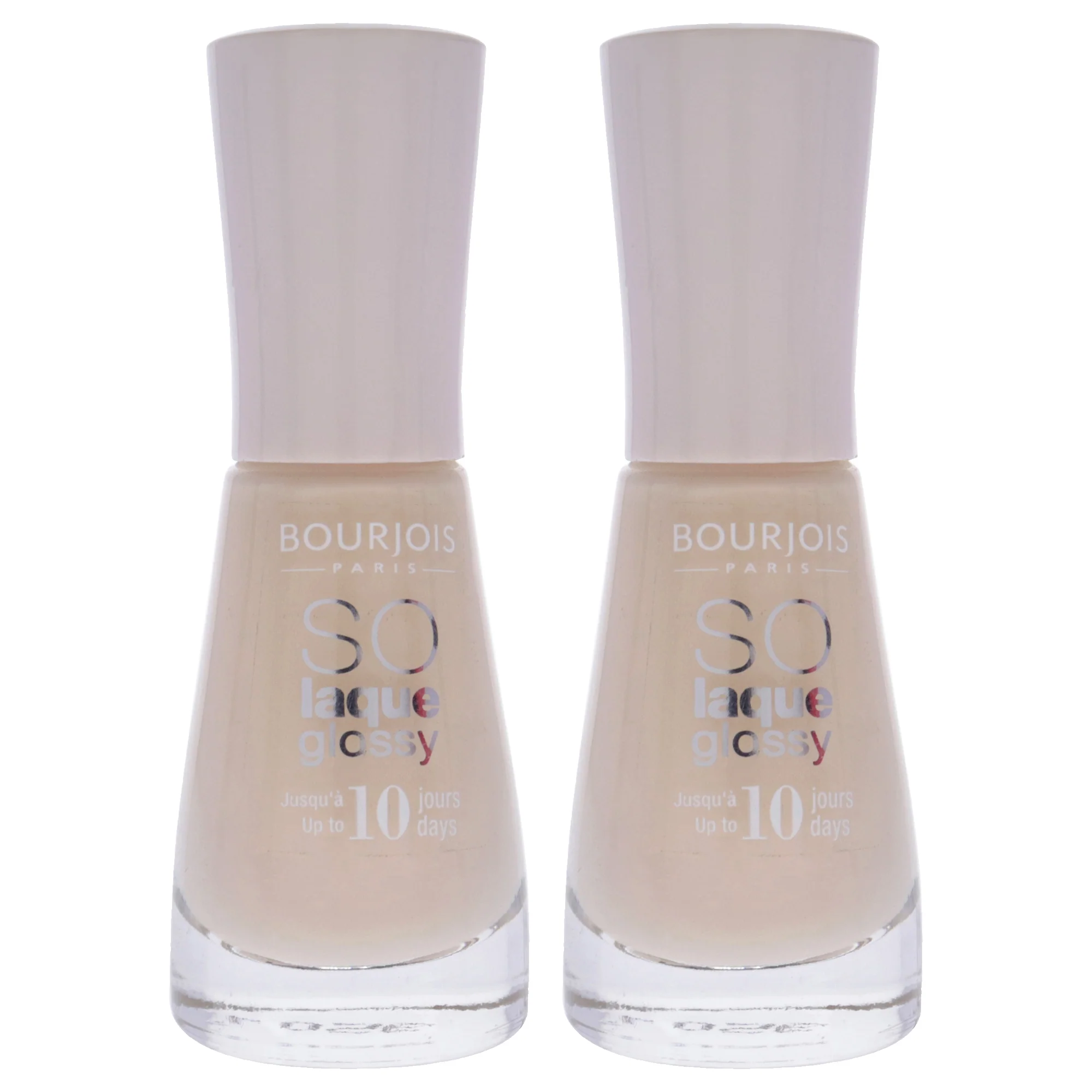 So Laque Glossy - 07 Coton Sur Ton by Bourjois for Women - 0.3 oz Nail Polish - Pack of 2 - Olabens