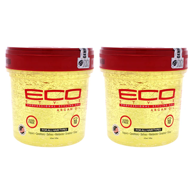 Ecoco Eco Style Gel - Argan Oil by Ecoco for Unisex - 16 oz Gel - Pack of 2 - Olabens