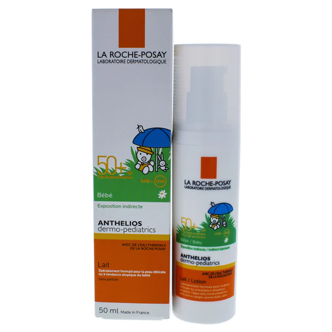 La Roche-Posay Anthelios Dermo-Pediatrics Milk SPF 50 by La Roche-Posay for Unisex - 1.7 oz Sunscreen - Olabens