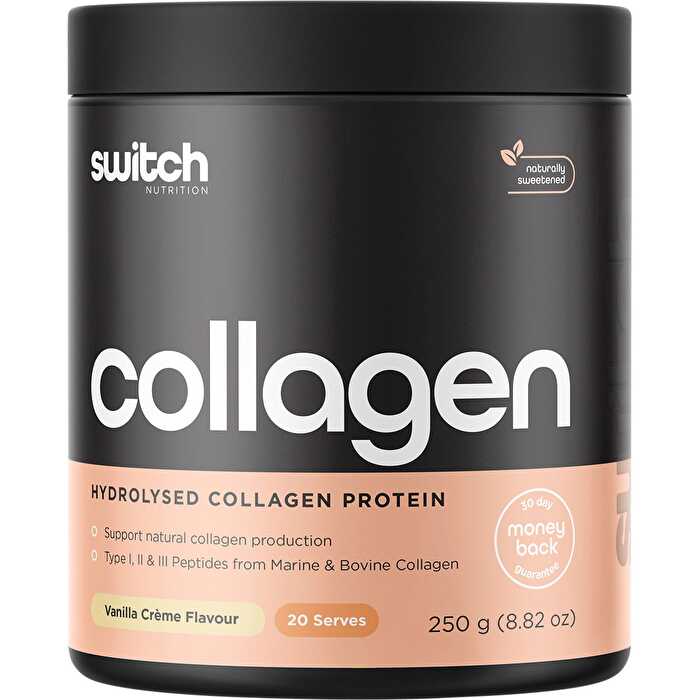 Switch Nutrition Hydrolysed Collagen Protein Vanilla Creme 250g - Olabens