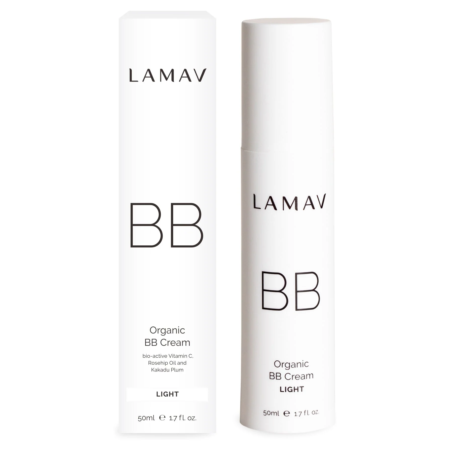 LAMAV Certified Organic BB Cream 50ml - Light - Olabens