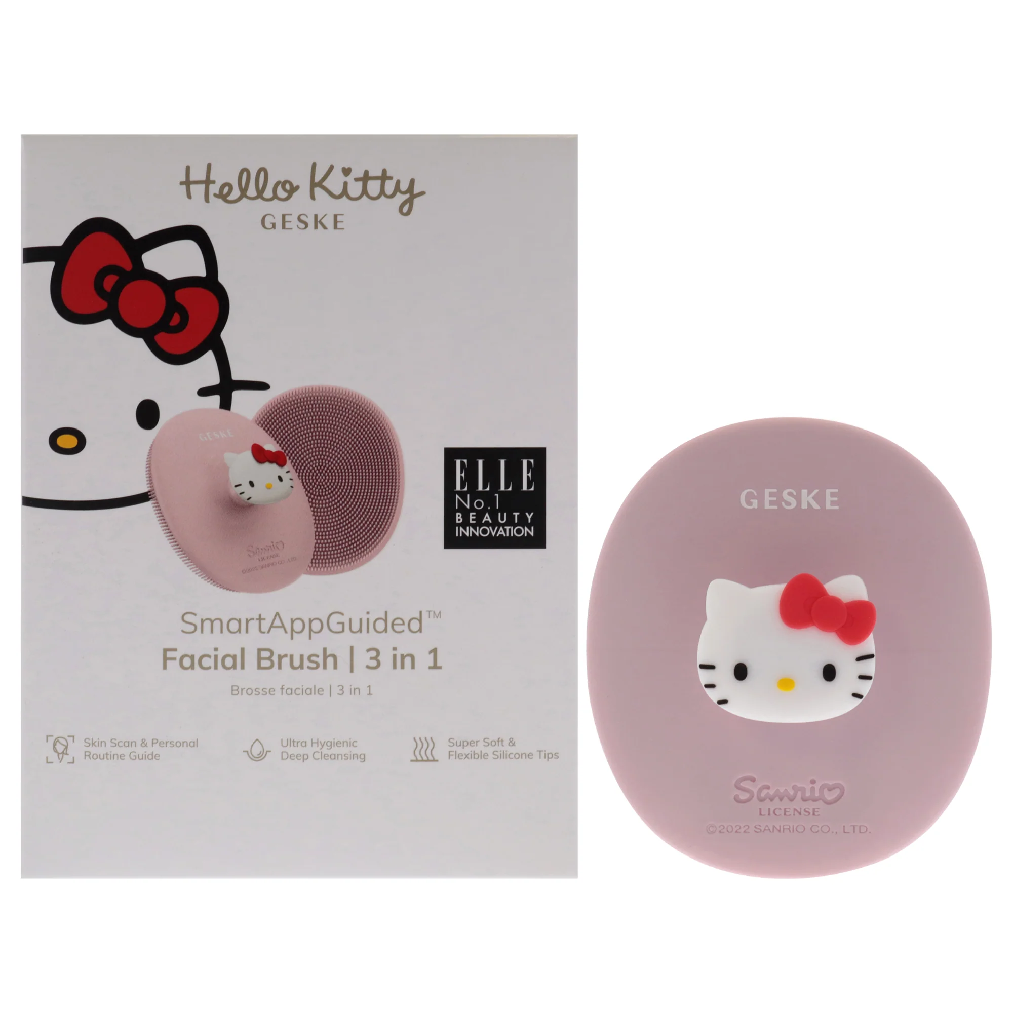 Hello Kitty Facial Brush 3 in 1 - Pink by Geske for Women - 1 Pc Brush - Olabens