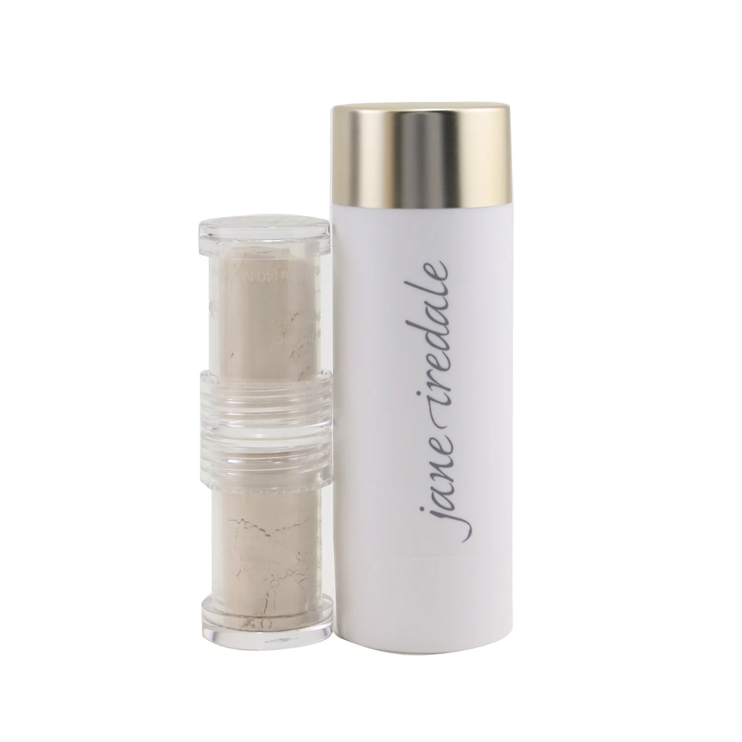 Jane Iredale Powder Me Refillable Brush (1x Brush, 2x Refills) - Nude  2x2.5g/0.09oz - Olabens