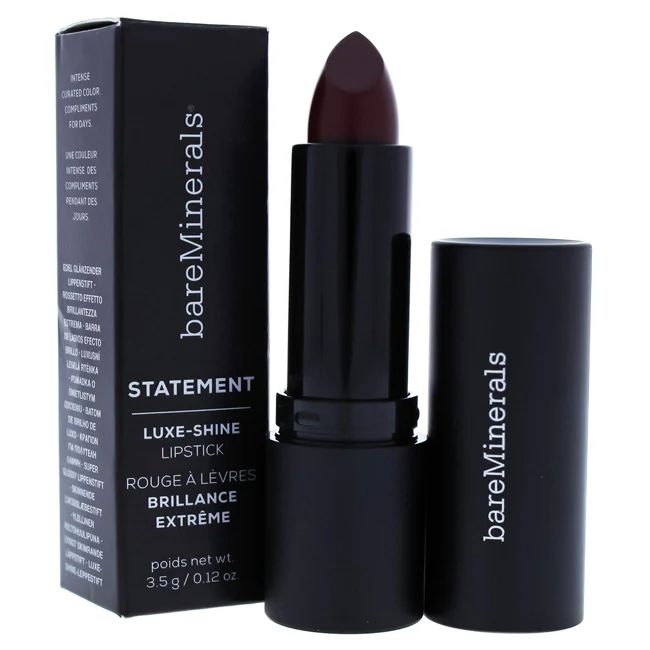 bareMinerals Statement Luxe-Shine Lipstick - NSFW by bareMinerals for Women - 0.12 oz Lipstick - Olabens