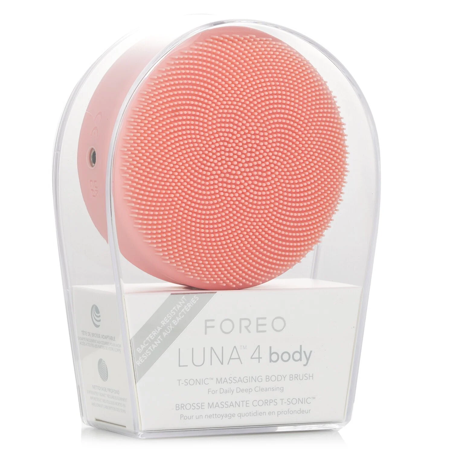 FOREO Luna 4 Body Massaging Body Brush - # Peach Perfect  1pcs - Olabens