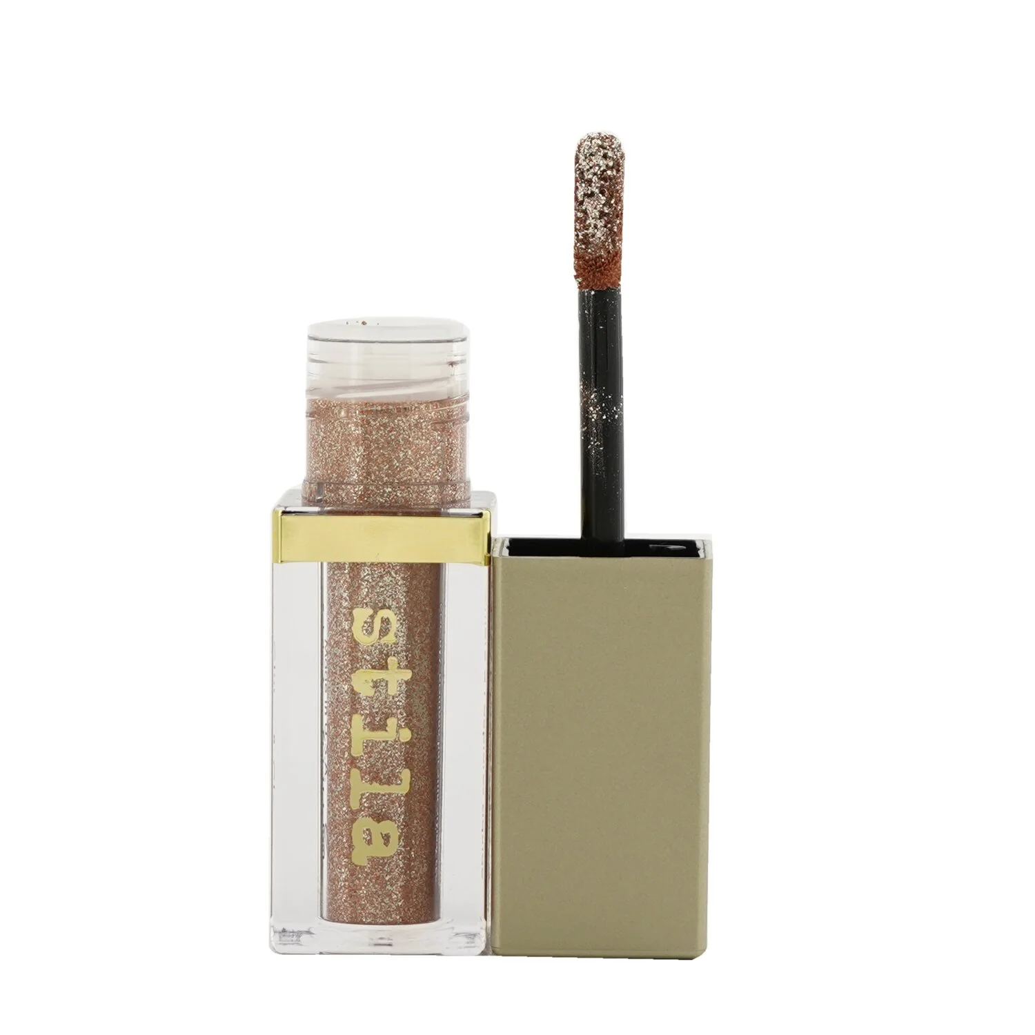 Stila Magnificent Metals Glitter & Glow Liquid Eye Shadow - # Kitten Karma (Champagne With Silver And Copper Sparkle)  4.5ml/0.153oz - Olabens