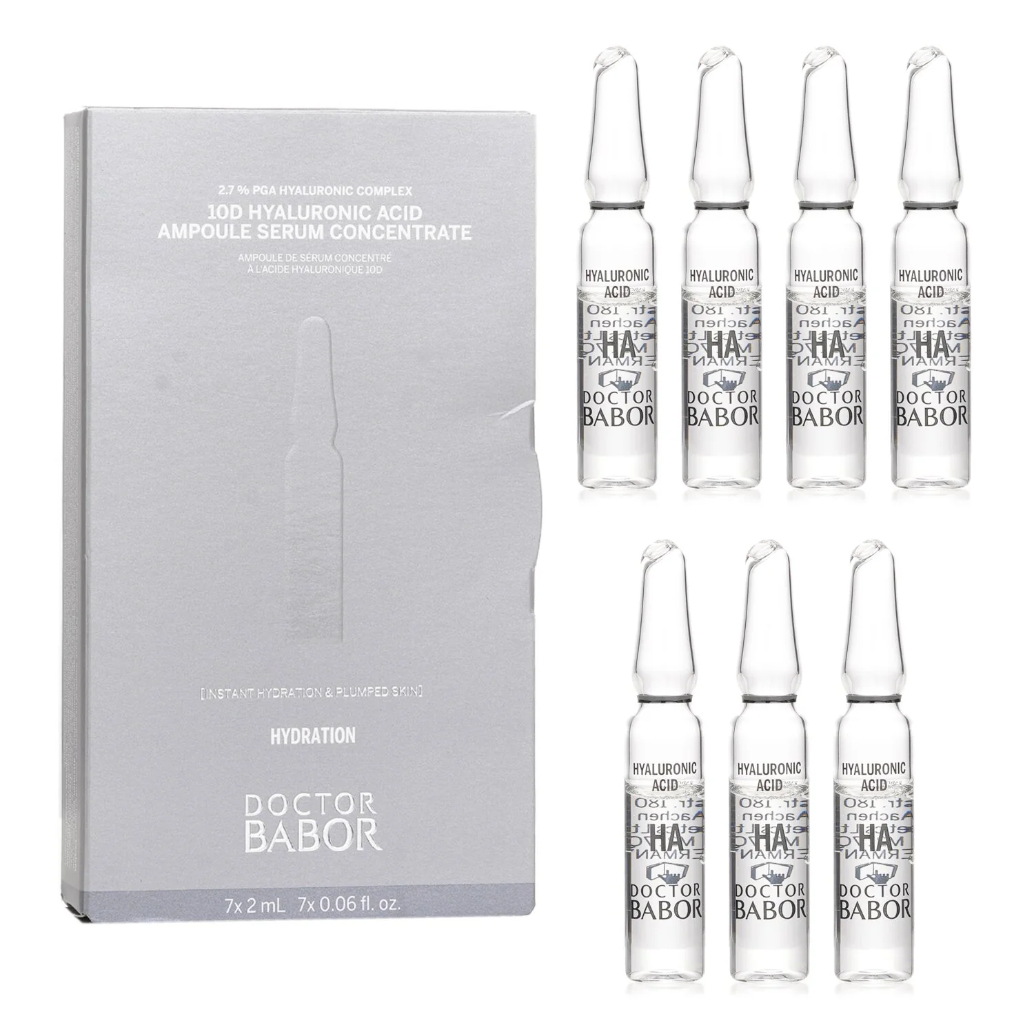 Babor 10D Hyaluronic Acid Ampoule Serum Concentrate  7 x 2ml - Olabens