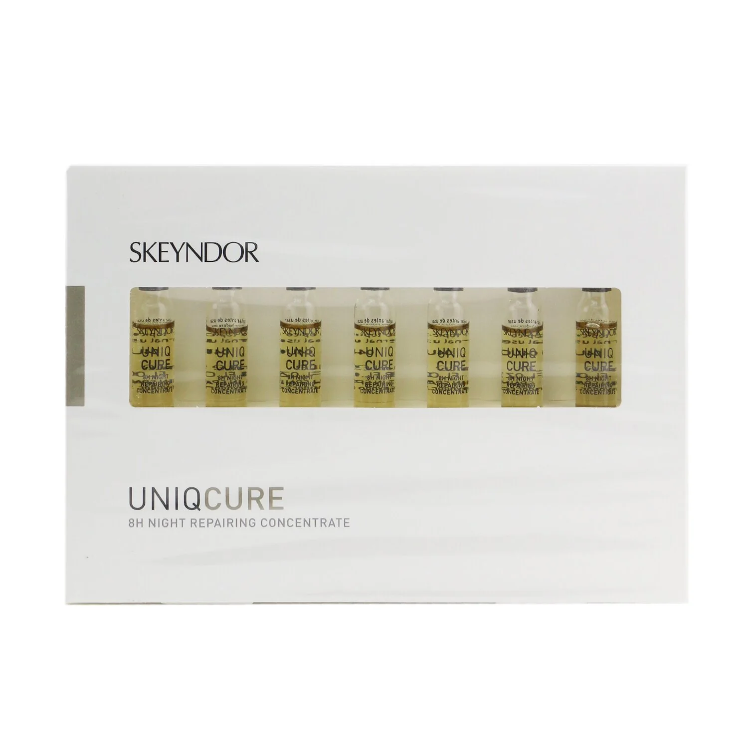 SKEYNDOR Uniqcure 8H Night Repairing Concentrate (For Damaged Skin & With Signs Of Ageing)  7x2ml/0.068oz - Olabens
