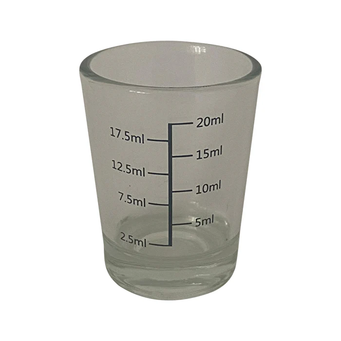 Dispensary & Clinic Items Measuring Cup Glass ( Increments) 20ml 2.5ml - Olabens