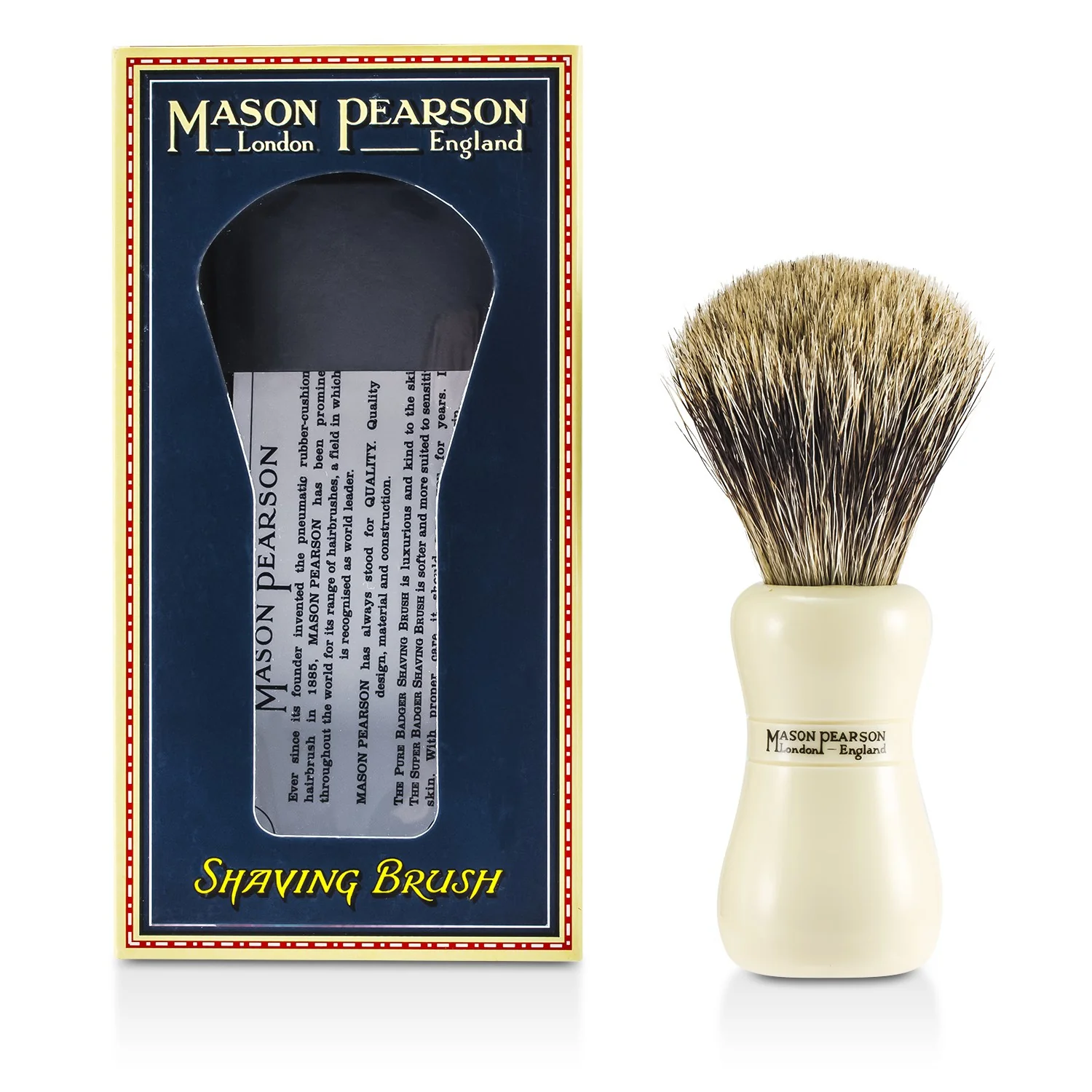 Mason Pearson Pure Badger Shaving Brush  1pc - Olabens