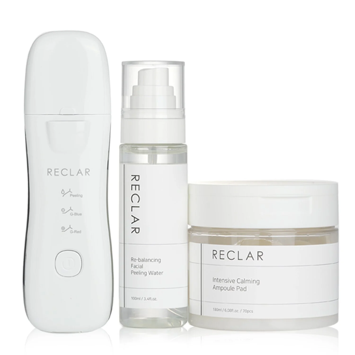 Reclar Galvanic Water Peeler Premium Collection:  3pcs - Olabens