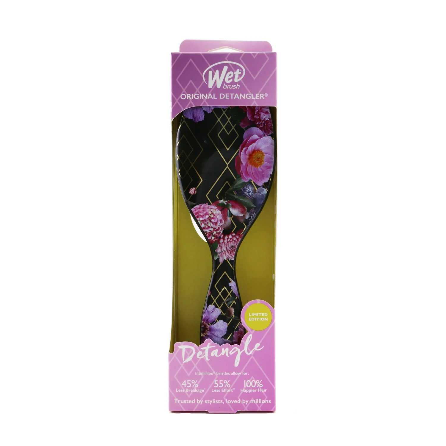 Wet Brush Original Detangler Revelation - # Dark Floral  1pc - Olabens