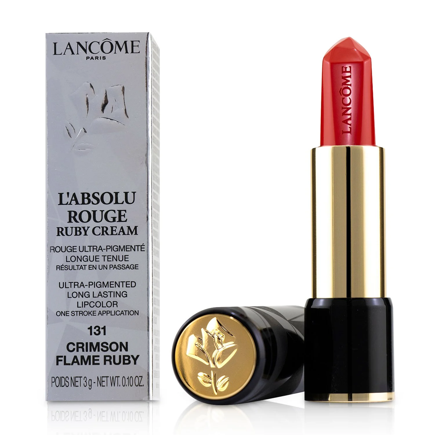 Lancome L'Absolu Rouge Ruby Cream Lipstick - # 131 Crimson Flame Ruby  3g/0.1oz - Olabens