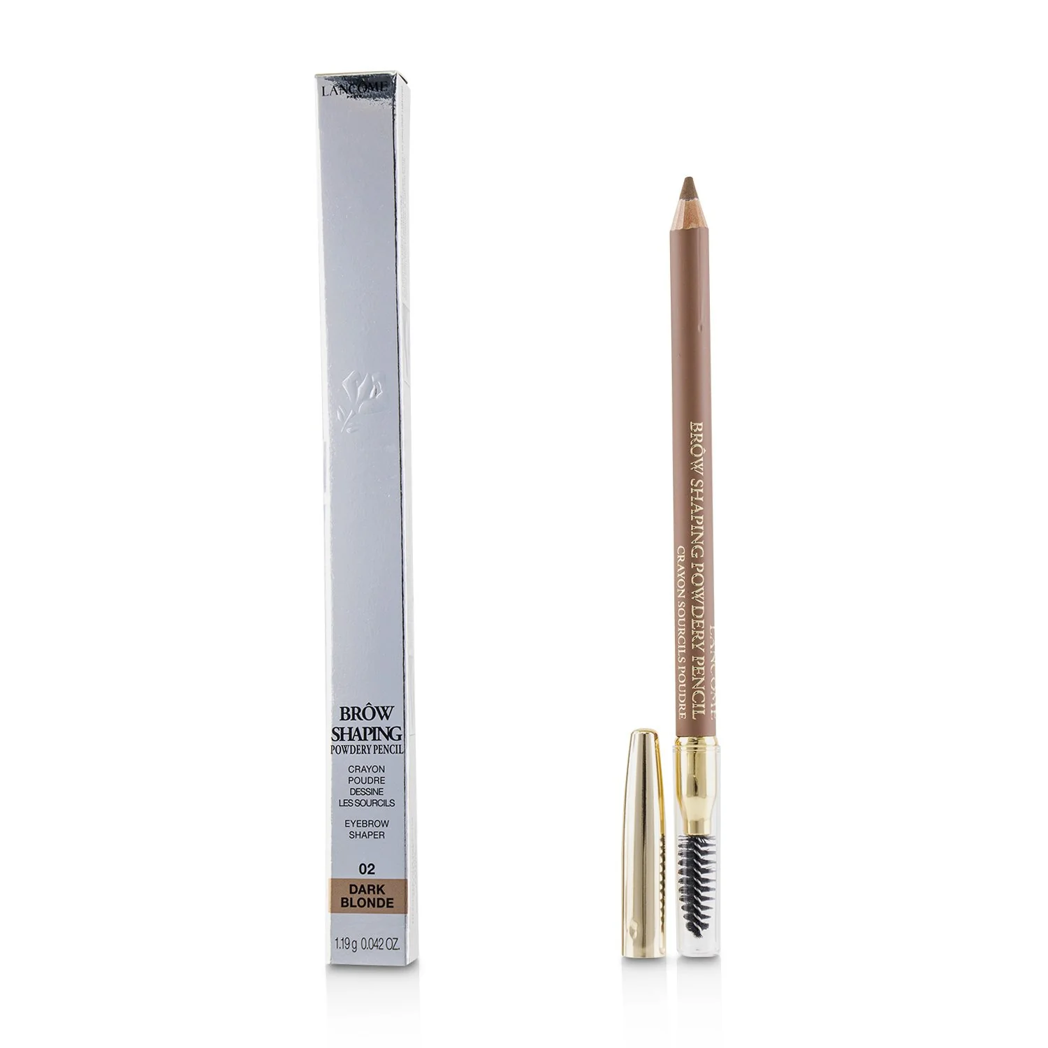 Lancome Brow Shaping Powdery Pencil - # 02 Dark Blonde  1.19g/0.042oz - Olabens