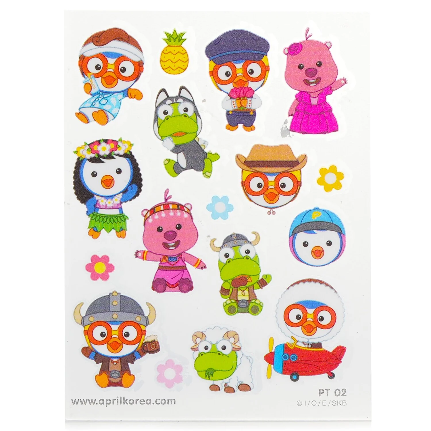 April Korea Pororo Body Sticker - # PT02  1pc - Olabens
