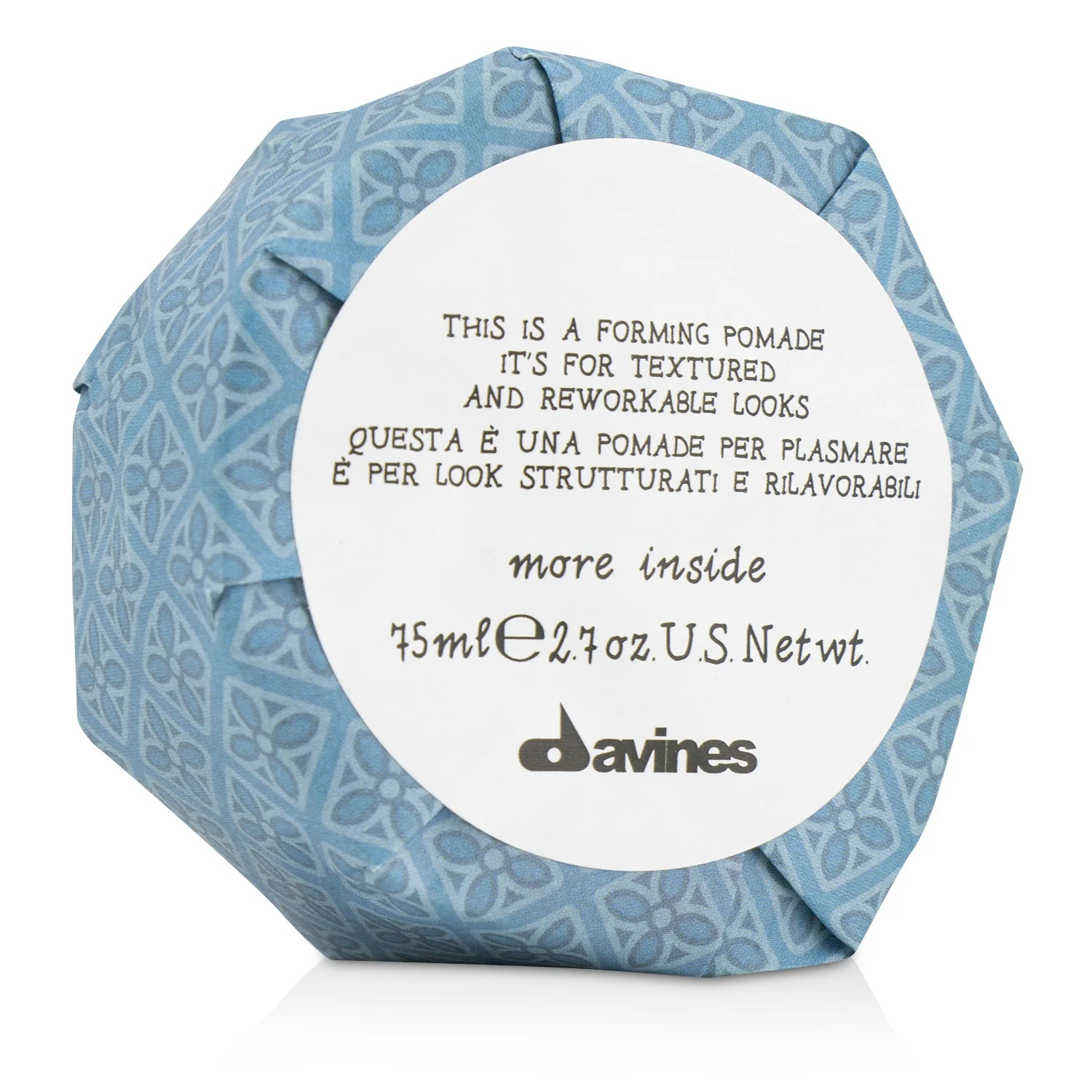 Davines More Inside This Is A Forming Pomade (For Textured and Reworkable Looks)  75ml/2.7oz - Olabens