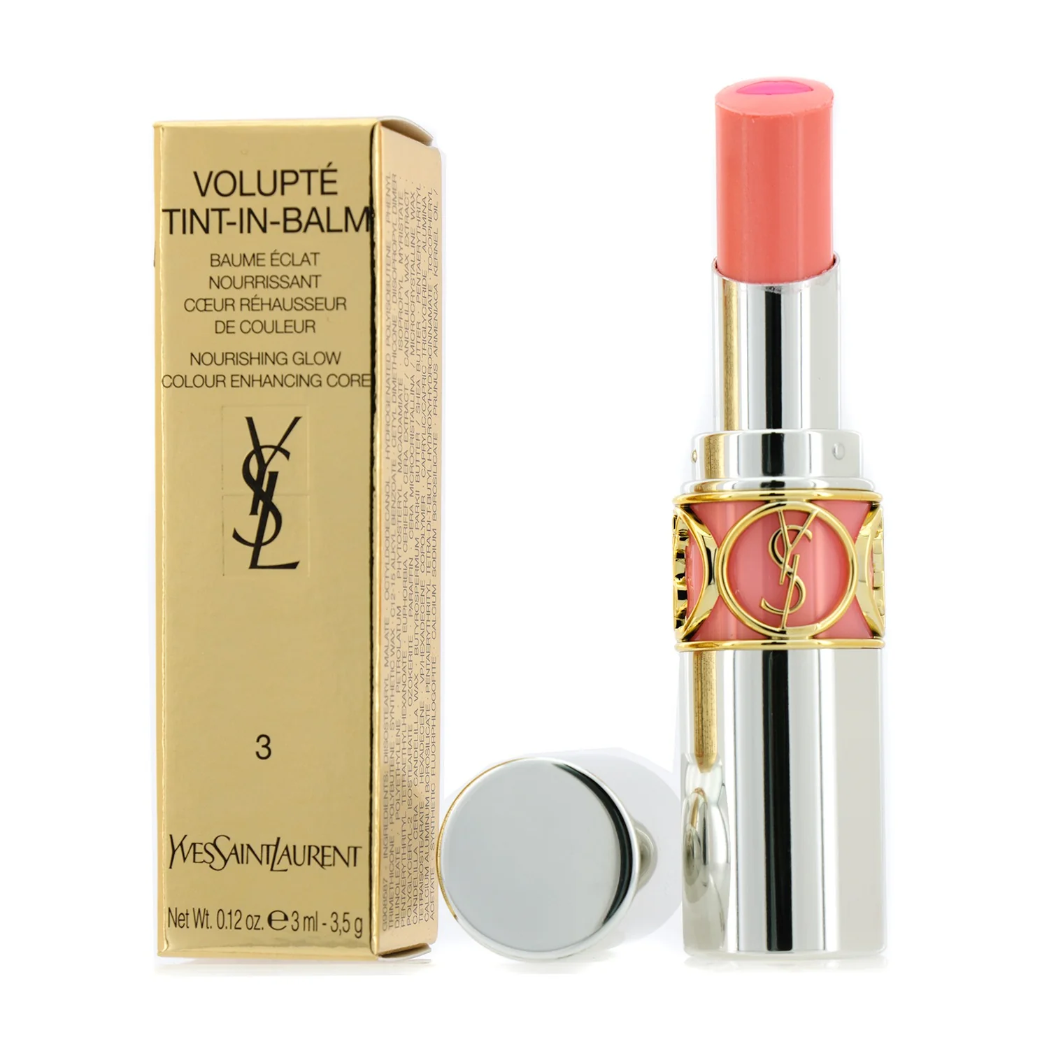 Yves Saint Laurent Volupte Tint In Balm - # 3 Call Me Rose  3.5g/0.12oz - Olabens